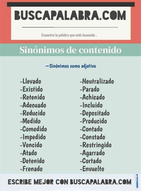 contido sinônimo.